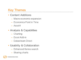 Datastream User Group 9 Th June Key Themes Content Additions