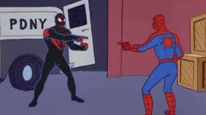 Spiderman pointing among us meme. Spider Man Miles Morales Acknowledges The Pointing At Spider Man Meme Gamerevolution
