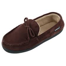 Details About New Isotoner Mens Microsuede Moccasin Slipper With Whipstitch