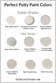 perfect putty paint colors for kitchens