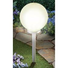 geezy warm white led garden globe solar