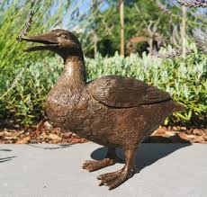 bronze duck bronze garden statues and