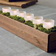 Frosted Votive Trough Candles Olive