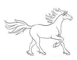 Free prinables for kentucky derby parties. Horse Without Mane Coloring Page Best Coloring Books Main
