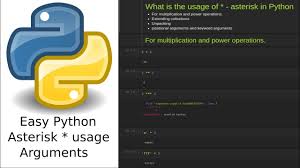 python asterisk argument or what is the