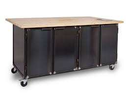 We chose a small butcher block kitchen island with wheels so we could move it around, which has the lockable wheels make it easy to move around (or lock to stay in place). Kitchen Cabinet On Wheels Kitchen Cabinets On Wheels Kitchen Cabinets Kichen Cabinets