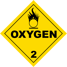 Oxygen Class 2 Placard