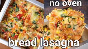 vegetable bread lasagna without oven