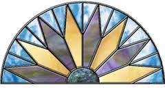 semi circle stained glass designs