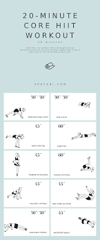 20 minute no equipment core hiit workout