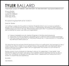 engineering assistant cover letter