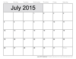 Printable 2015 July Calendar Under Fontanacountryinn Com