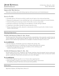 Sample Waitress Resume Examples Resume Sample Resume Resume