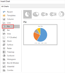 how to make a pie chart in word