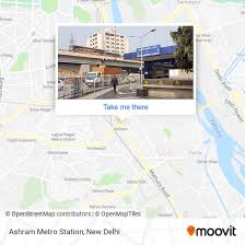 to ashram metro station in delhi