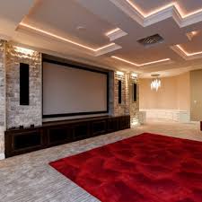 Walk Out Basement With A Home Theater
