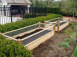 Raised Garden Beds With Rabbit Fencing