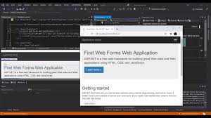 asp net web forms in visual studio 2019