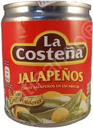 1 cup white vinegar, 1 cup water, 1 clove smashed garlic, 1 tablespoon honey or sugar, 1 bay leaf, 1 tablespoon salt, 1 teaspoon black pepper and 1 teaspoon mexican oregano.you can use other seasonings, but these are some of my. La Costena Jalapenos Ganz Eingelegt In Escabeche Latinando Alimentos Y Bebidas De Latinoamerica