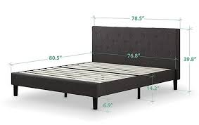 king size standard bed frame top