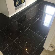 black sparkly quartz tiles 600mm x