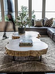 Rustic Tree Trunk Coffee Table Wooden