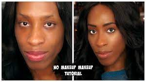 no makeup makeup tutorial for dark skin