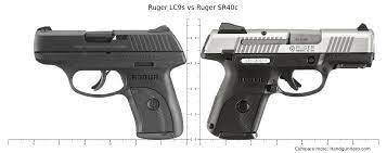 ruger lc9s vs ruger sr40c size