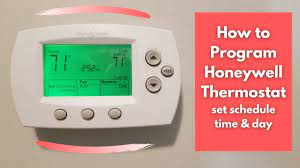How To Program Honeywell Thermostat - Set Schedule, Date & Time - YouTube