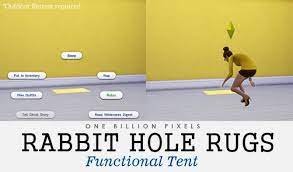 rabbit hole rugs functional tent at