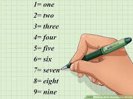 How To Write Numbers In Words 13 Steps With Pictures