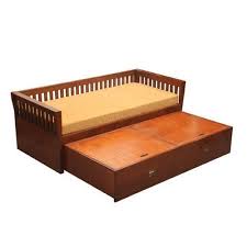 brown teak wood sofa bed at rs 40000 in