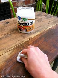 refinishing furniture with coconut oil