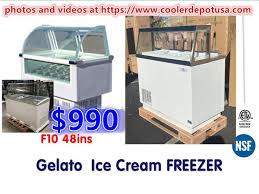 Gelato Ice Cream Dipping Cabinet