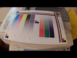 Ricoh Mpc2500 Color Copier Test Color Pattern Gray Scale