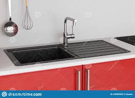 modern granite kitchen sink with