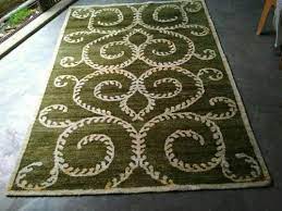 polyester printed hand knotted carpet