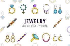jewelry vector free icon set