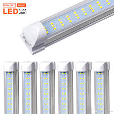4 T8 Led Shop Light Fixture 4ft 60w Clear Lens Cover Flat Three Rows Integrated Bulb Lamp Led Cooler Door Light Plug And Play Led Tube Dmx Led Tubes To Replace Fluorescent Tubes From