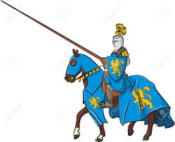 Medieval knight on horse carrying a flag vector. Medieval Knight On Horseback Royalty Free Cliparts Vectors And Stock Illustration Image 18078567
