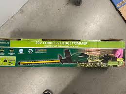 garden line 20v cordless hedge trimmer