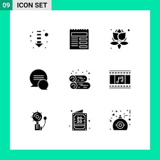 Universal Icon Symbols Group Of 9