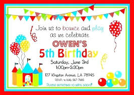 5th Birthday Party Invitations Birthday Party Invitation Birthday