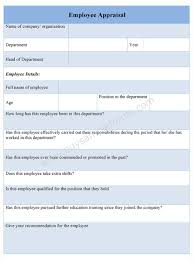 Employee Appraisal Form Samples Self Templaterformance Doc Pdf