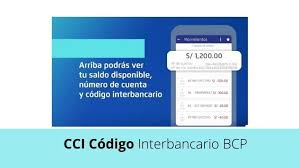 cci bcp código de cuenta interbancaria