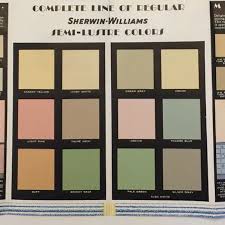 sherwin williams vintage color chart
