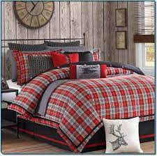 plaid bedroom farmhouse bedding sets