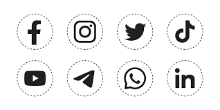 white social icons vector art icons