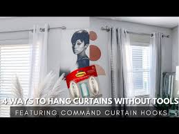 4 ways to hang curtains without tools