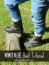 how to make new boots look vine